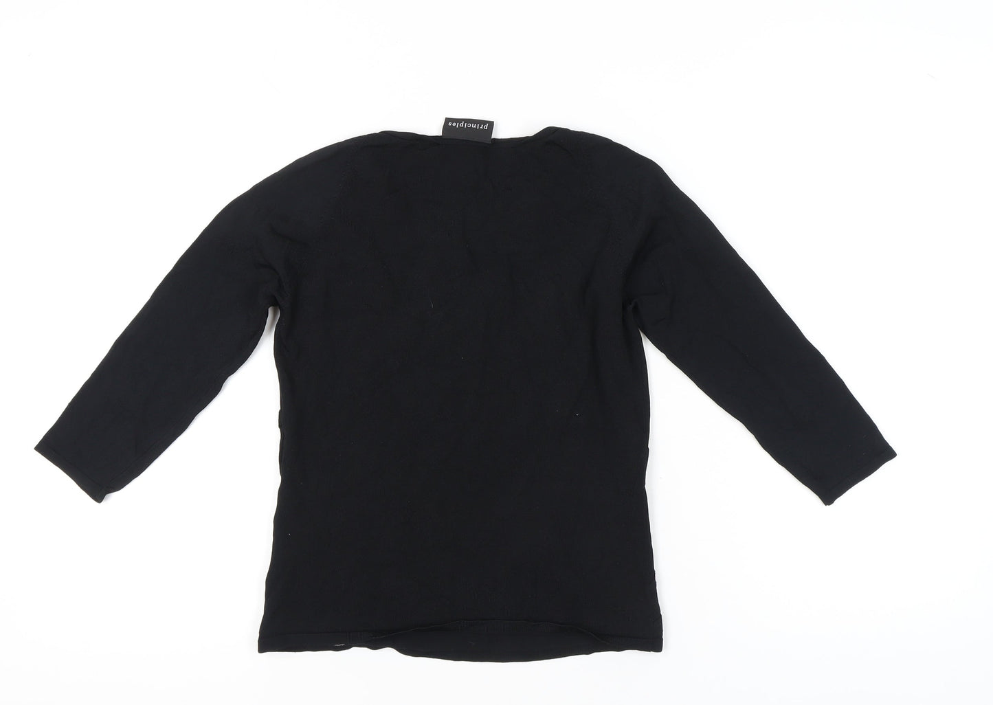 Womens UK Size 12 Principles Black Wrap Blouse