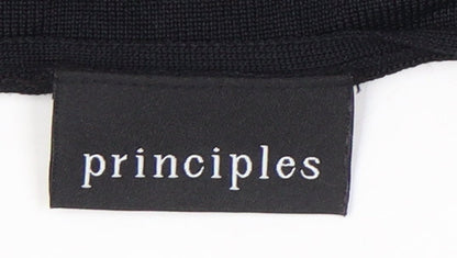 Womens UK Size 12 Principles Black Wrap Blouse