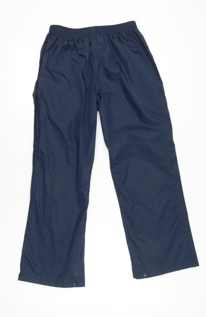 Regatta Men’s Blue Waterproof Rain Trousers M 28-30 Elastic Waist