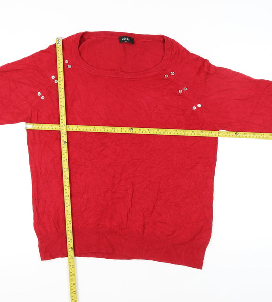 Womens UK Size 2XL Klass Red Pullover Jumper