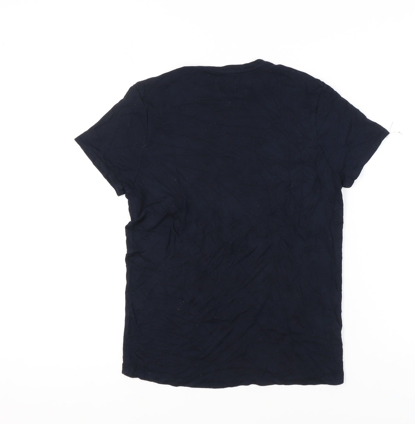 Womens UK Size S Zara Blue Basic T-Shirt