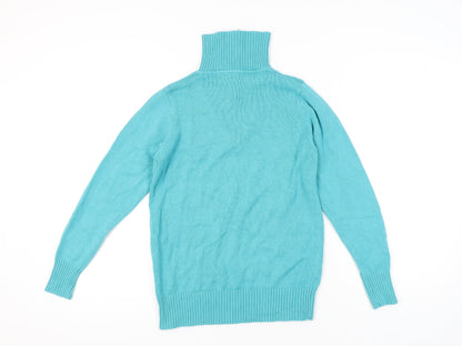 Womens UK Size S Isle Blue Pullover Jumper