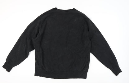 Mens UK Size L Champion Black Pullover Sweatshirt