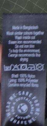 George Men’s Green L Windbreaker Jacket Hooded Lightweight