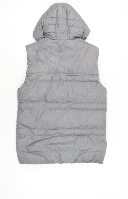 Mens UK Size S DECATHLON Grey Puffer Jacket