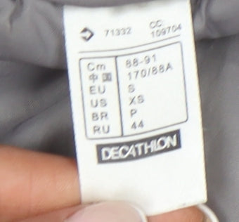 Mens UK Size S DECATHLON Grey Puffer Jacket