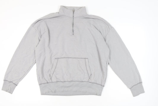 Mens UK Size M Hollister Grey Pullover Sweatshirt