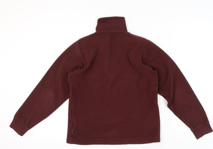 F.lli Campagnolo Women's Red XS Pullover Fleece Sweatshirt 1/4 Zip