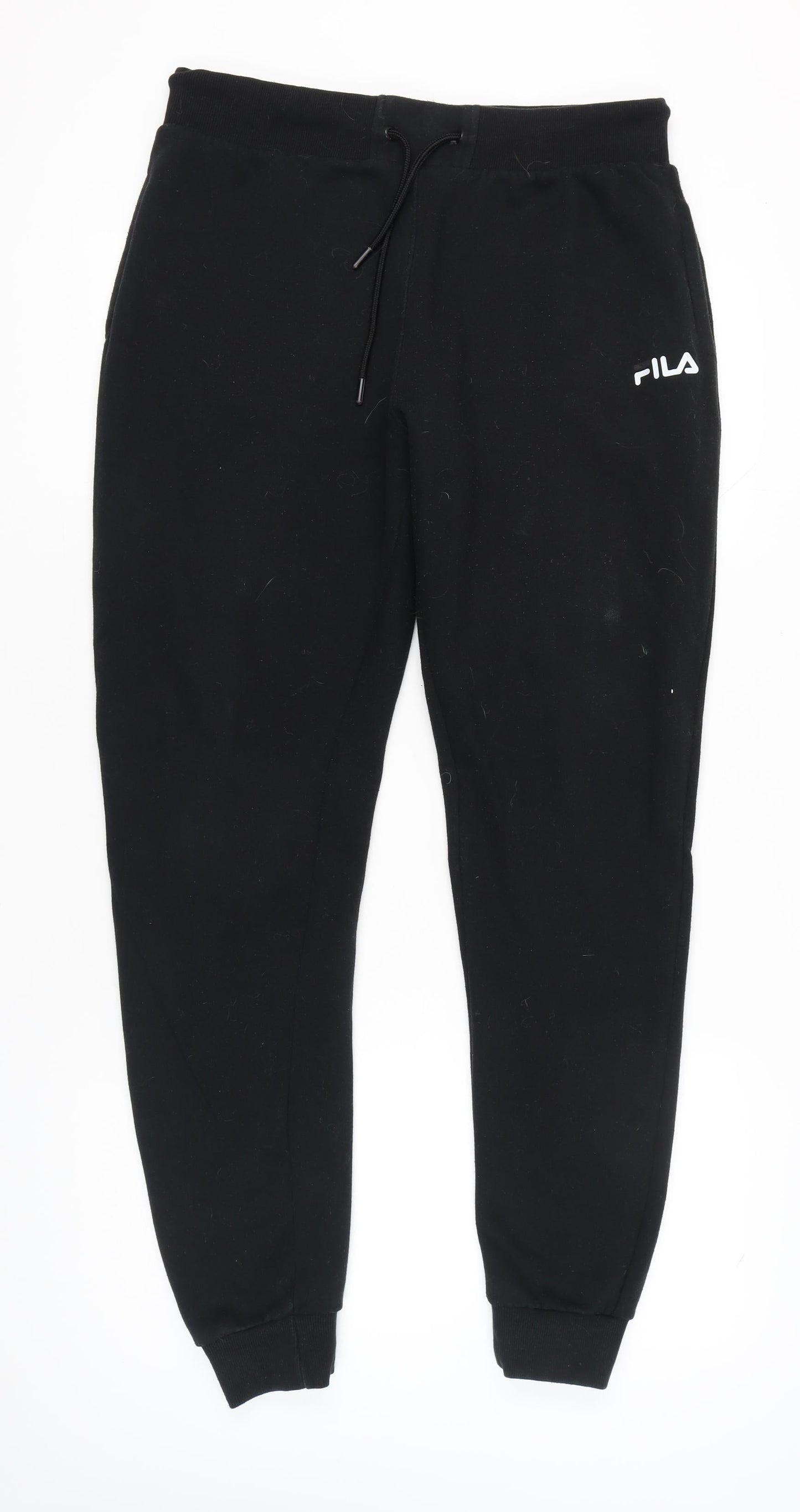 Fila Mens Black Jogger Sweatpants XL Regular Fit Casual