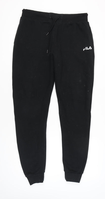 Fila Mens Black Jogger Sweatpants XL Regular Fit Casual