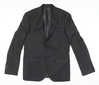 Marks and Spencer Men's Black Blazer 38 Chest Regular M Single-Breasted