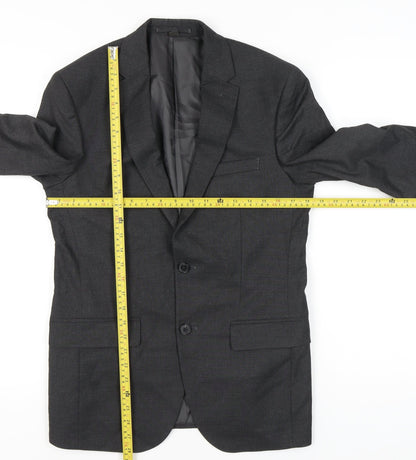 Marks and Spencer Men's Black Blazer 38 Chest Regular M Single-Breasted