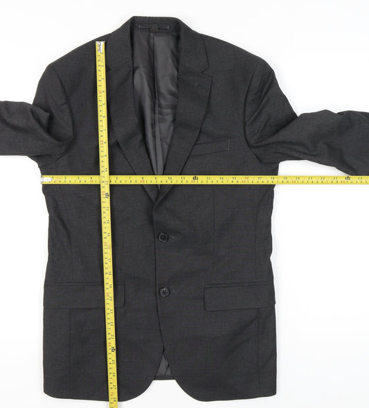 Marks and Spencer Men's Black Blazer 38 Chest Regular M Single-Breasted