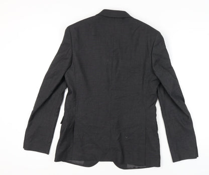 Marks and Spencer Men's Black Blazer 38 Chest Regular M Single-Breasted