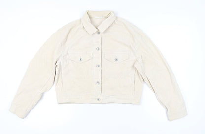 Womens UK Size S Uniqlo Beige Basic Jacket