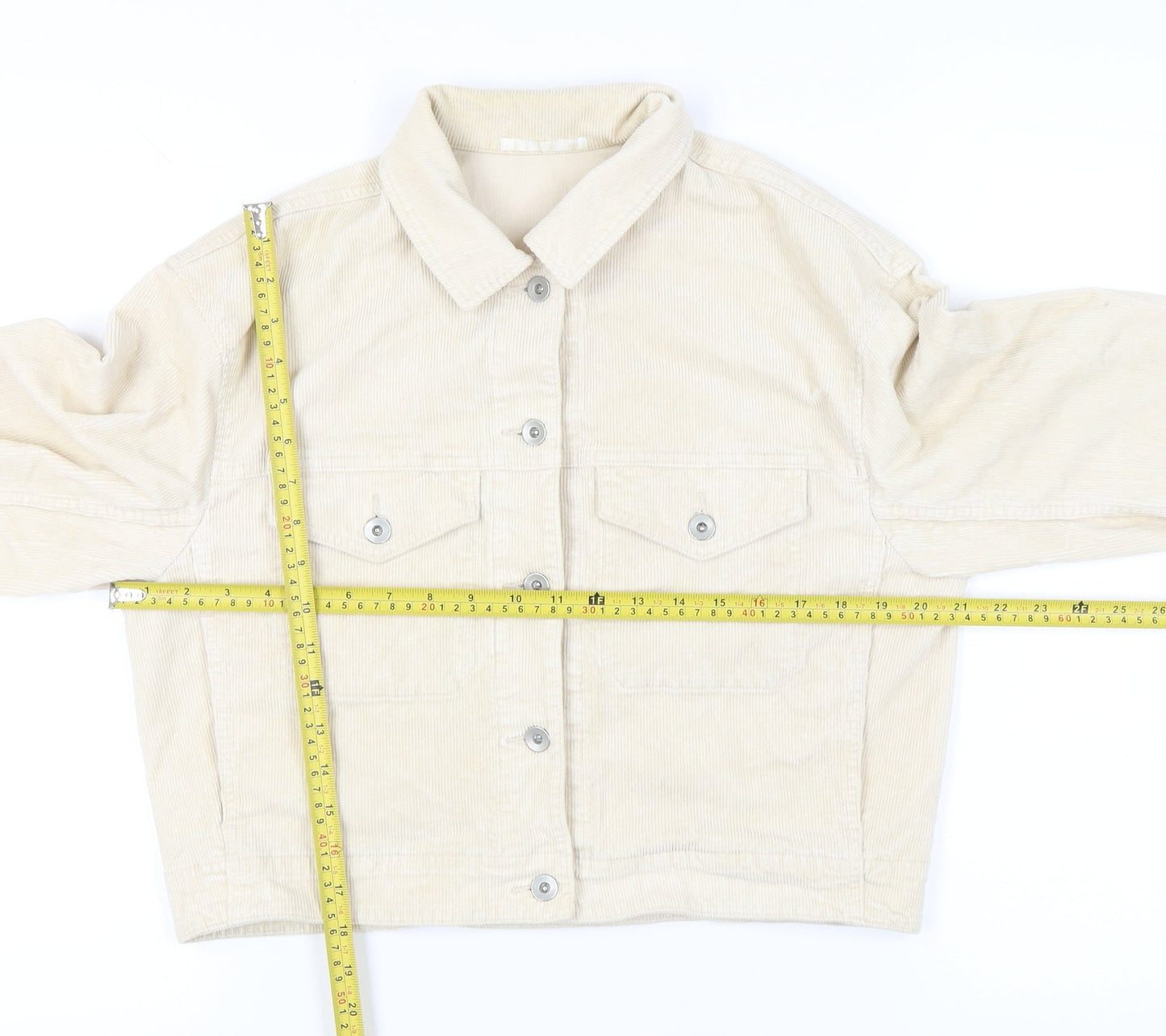 Womens UK Size S Uniqlo Beige Basic Jacket