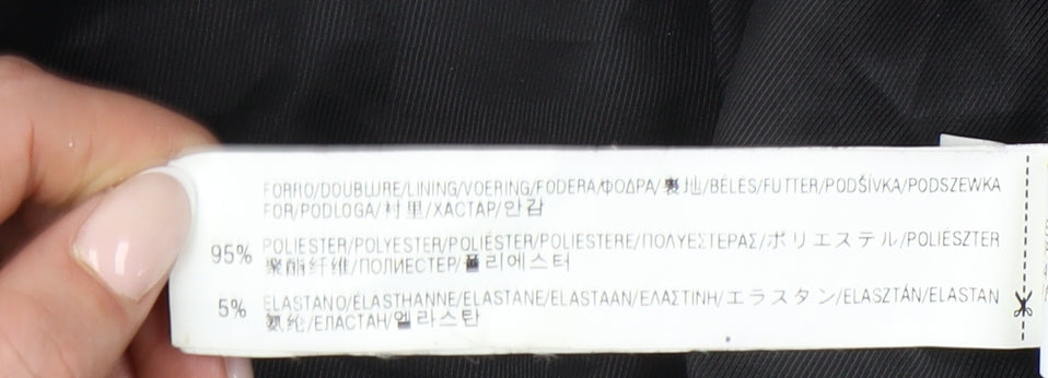 Zara Women Grey Tailored Single-Breasted Blazer Jacket Size S