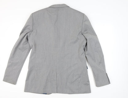 Mens UK Size 42 River Island Regular Grey Suit Jacket