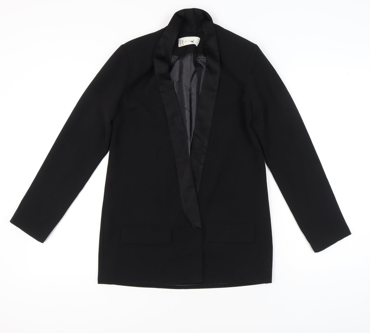 Red Designers Ltd Women’s Black Size 8 Tuxedo Suit Jacket Shawl Collar