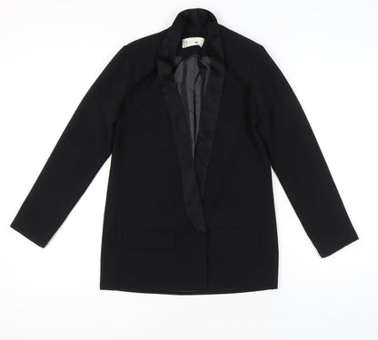 Red Designers Ltd Women’s Black Size 8 Tuxedo Suit Jacket Shawl Collar