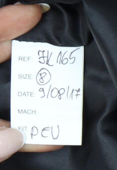 Red Designers Ltd Women’s Black Size 8 Tuxedo Suit Jacket Shawl Collar