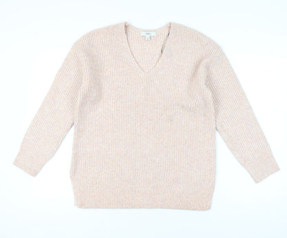 Womens UK Size M Marks and Spencer Beige Pullover Jumper