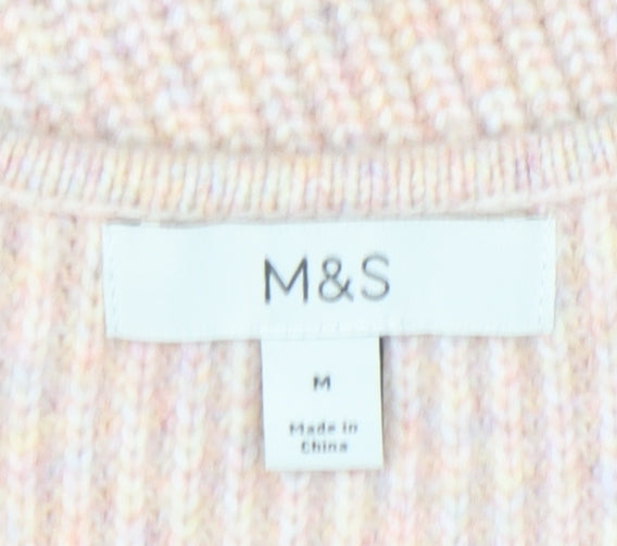Womens UK Size M Marks and Spencer Beige Pullover Jumper