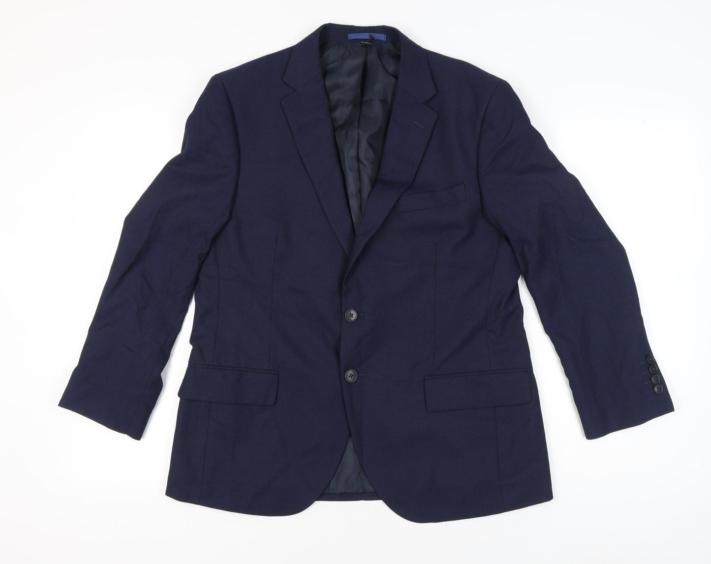 Mens UK Size 42 Marks and Spencer Regular Blue Suit Jacket