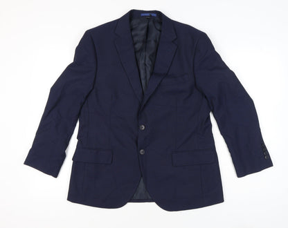 Mens UK Size 42 Marks and Spencer Regular Blue Suit Jacket