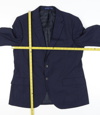 Mens UK Size 42 Marks and Spencer Regular Blue Suit Jacket