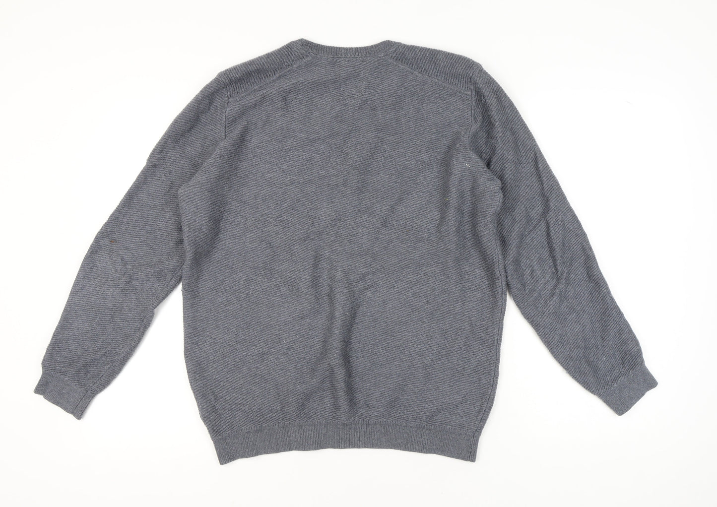 Ted Baker Men’s Grey Cotton Blend Crew Neck Jumper Size L