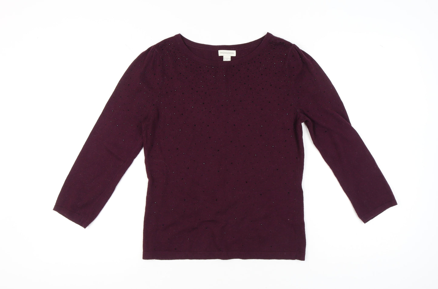 Womens UK Size 12 Monsoon Purple Pullover Jumper