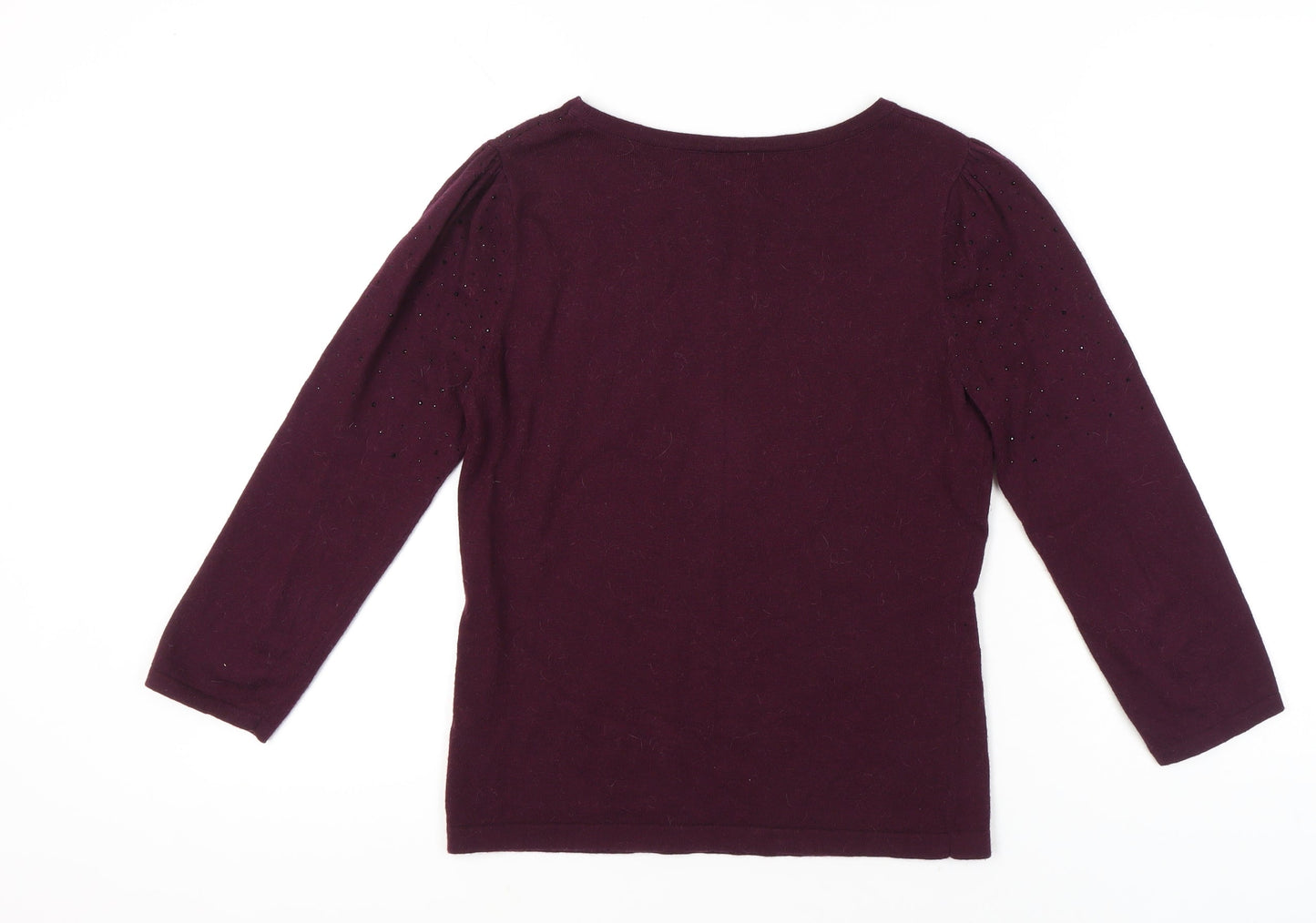 Womens UK Size 12 Monsoon Purple Pullover Jumper
