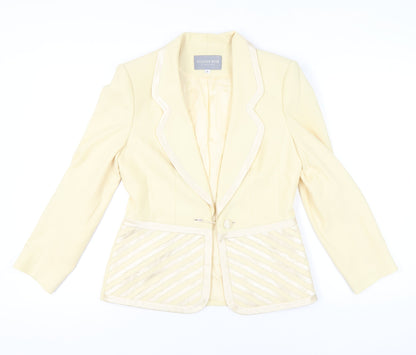 Ronald Joyce Occasion Wear Women's Ivory Blazer Jacket Size 12