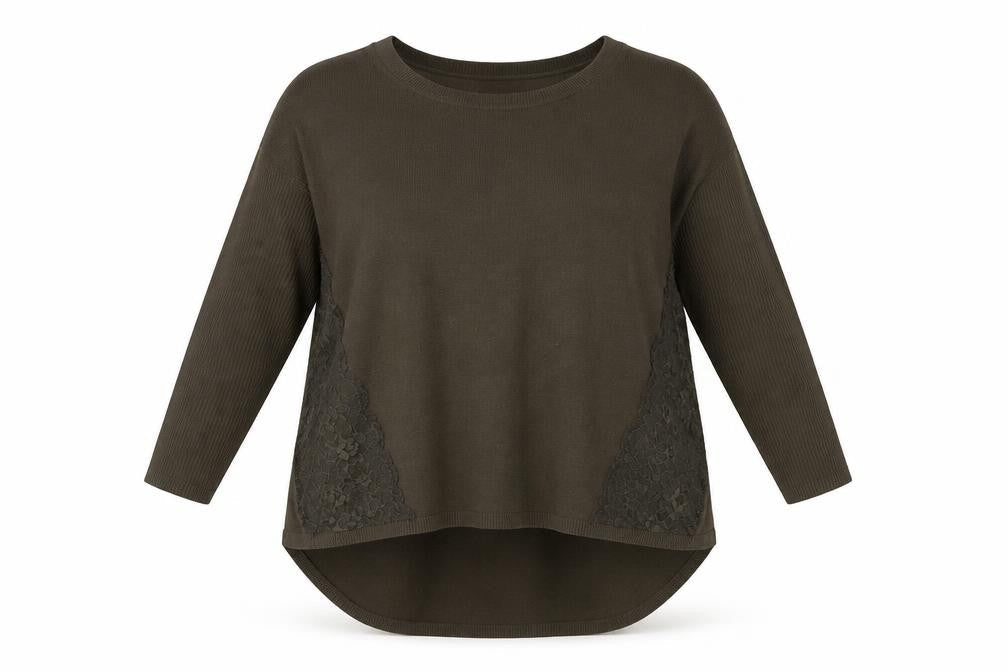 Womens UK Size 10 River Island Green Tunic Blouse