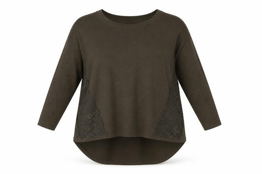 Womens UK Size 10 River Island Green Tunic Blouse