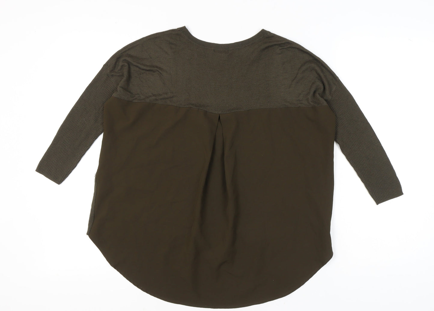 Womens UK Size 10 River Island Green Tunic Blouse
