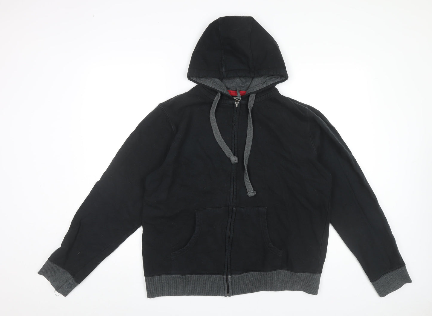Mens UK Size L Burton Black Full Zip Hoodie