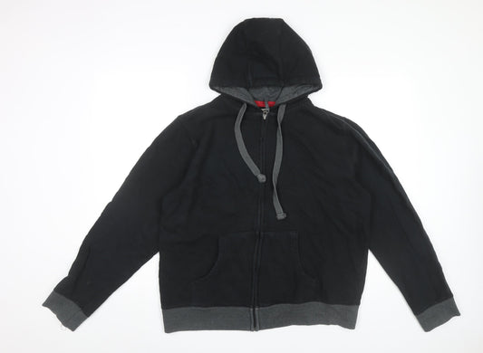 Mens UK Size L Burton Black Full Zip Hoodie