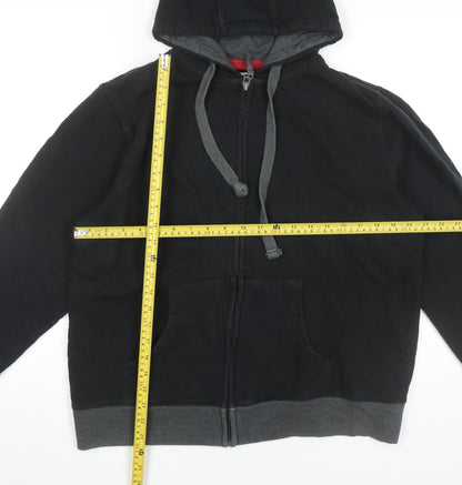 Mens UK Size L Burton Black Full Zip Hoodie