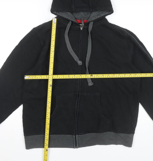 Mens UK Size L Burton Black Full Zip Hoodie
