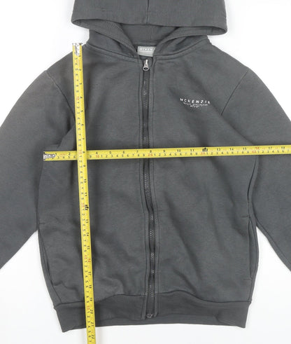 McKenzie Boys Grey Full Zip Hoodie 13-14 Years Sports Casual