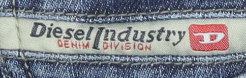 Diesel Women Blue Skinny Slim Mid-Rise Distressed Jeans Size 25