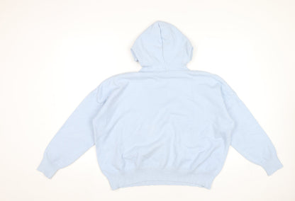 Forevayoung Women’s Blue Sequin Star Hoodie S Pullover Casual