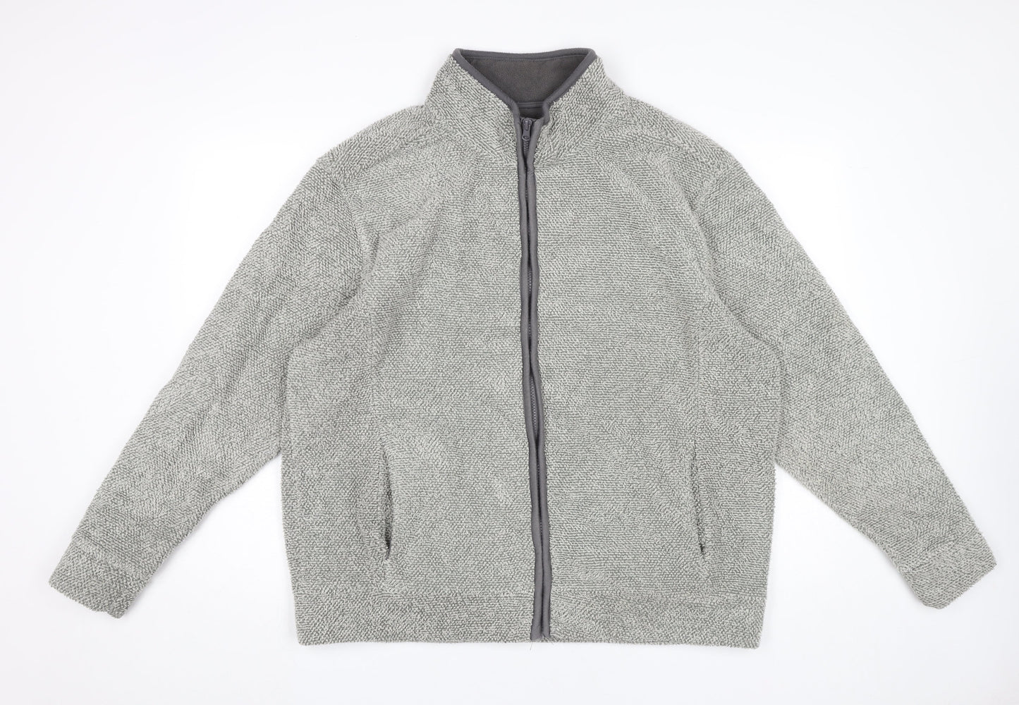 Arctic Storm Men’s Grey Fleece Full Zip Jacket Size L Kingston