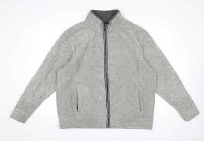 Arctic Storm Men’s Grey Fleece Full Zip Jacket Size L Kingston