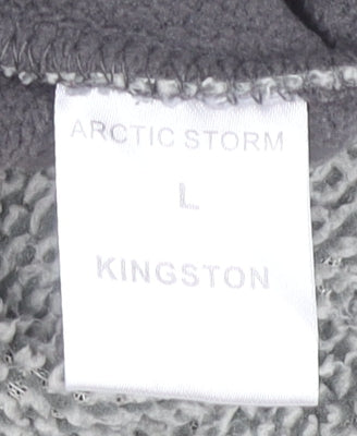 Arctic Storm Men’s Grey Fleece Full Zip Jacket Size L Kingston