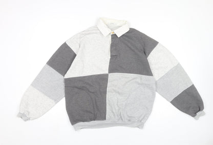 Marks and Spencer Women’s Grey Colourblock Sweatshirt Medium 38-40"