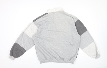 Marks and Spencer Women’s Grey Colourblock Sweatshirt Medium 38-40"