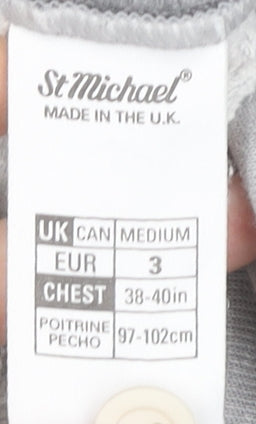 Marks and Spencer Women’s Grey Colourblock Sweatshirt Medium 38-40"